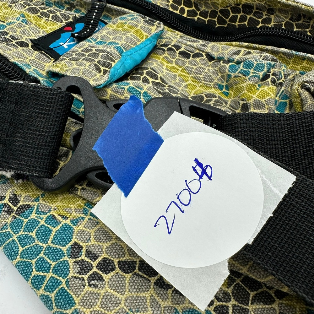KAVU Rope Sling Bag Crossbody Backpack Snakeskin Print Canvas Outdoor Utility - Picture 5 of 5